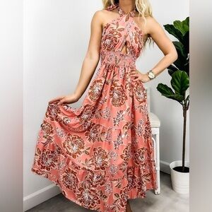 🔥Anna-Kaci,Sexy cross-neck halter style w/large bow, Size 2EU/Med US, EUC